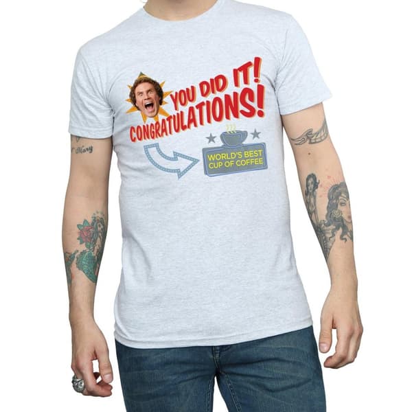 Elf Mens World´s Best Coffee T-Shirt