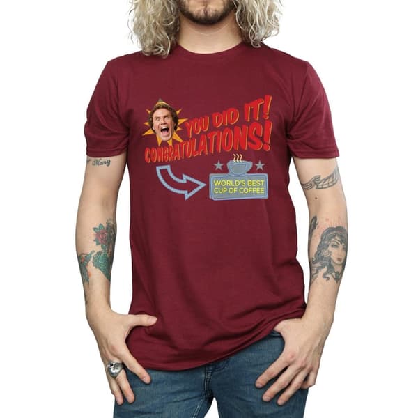 Elf Mens World´s Best Coffee T-Shirt