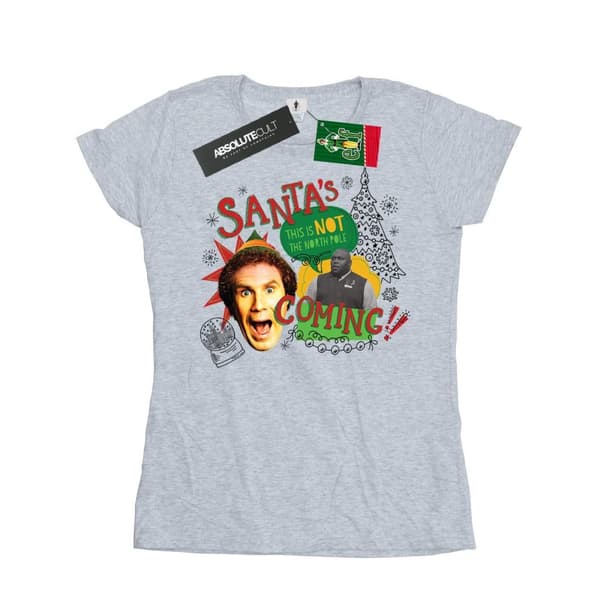 Elf Womens/Ladies North Pole Cotton T-Shirt