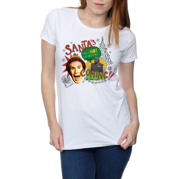 Elf Womens/Ladies North Pole Cotton T-Shirt