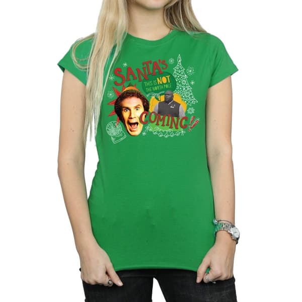 Elf Womens/Ladies North Pole Cotton T-Shirt