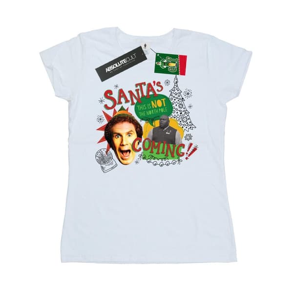 Elf Womens/Ladies North Pole Cotton T-Shirt