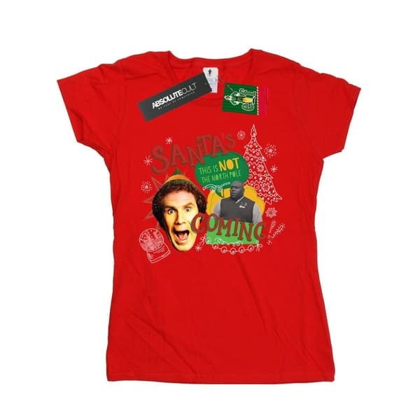 Elf Womens/Ladies North Pole Cotton T-Shirt