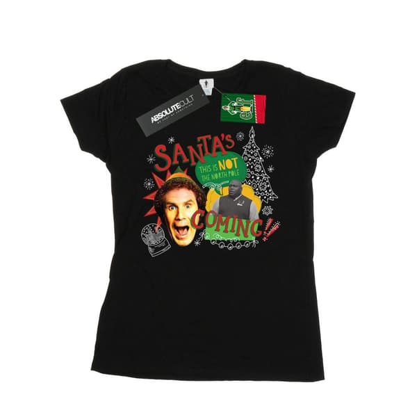 Elf Womens/Ladies North Pole Cotton T-Shirt