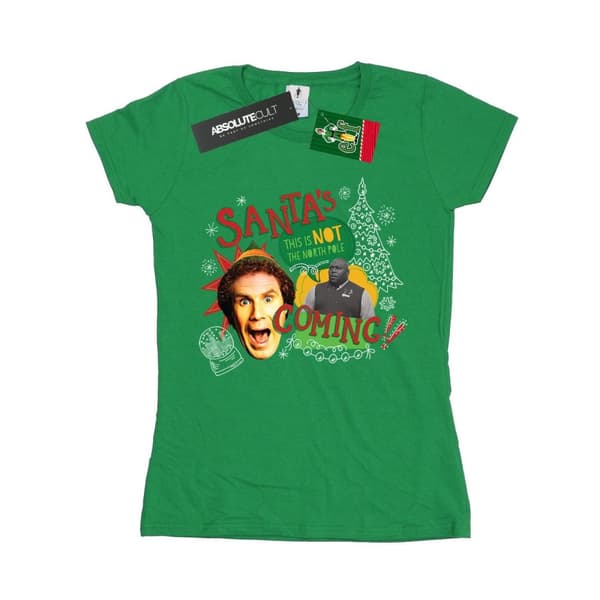 Elf Womens/Ladies North Pole Cotton T-Shirt