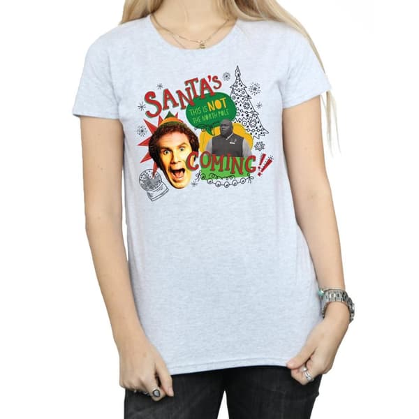Elf Womens/Ladies North Pole Cotton T-Shirt