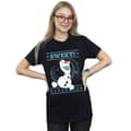 Miniatyrbilde 2 av 3: Disney Womens/Ladies Frozen Olaf Sweet Christmas Cotton Boyfriend T-Shirt