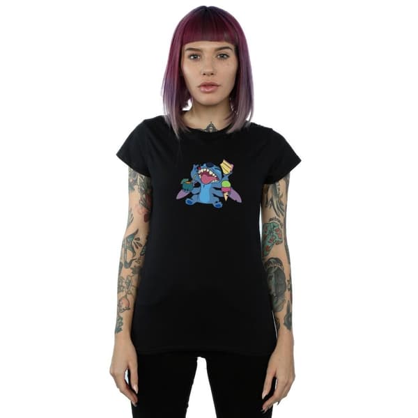 Disney Womens/Ladies Lilo And Stitch Munchies Cotton T-Shirt