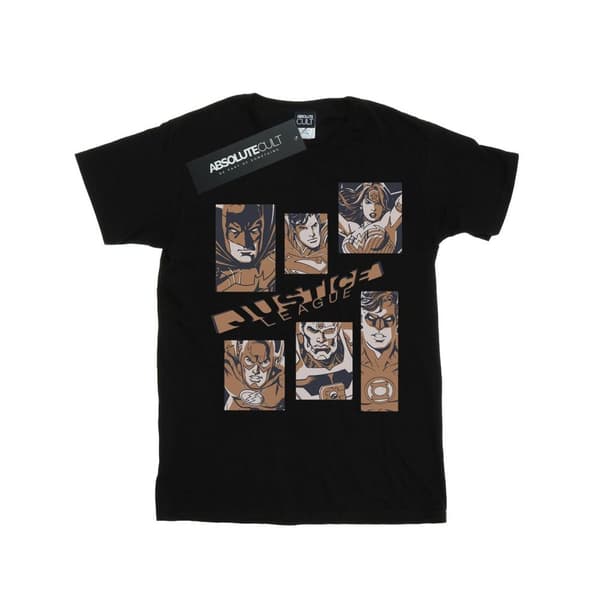 DC Comics Justice League Rectangles T-shirt i bomull för flickor