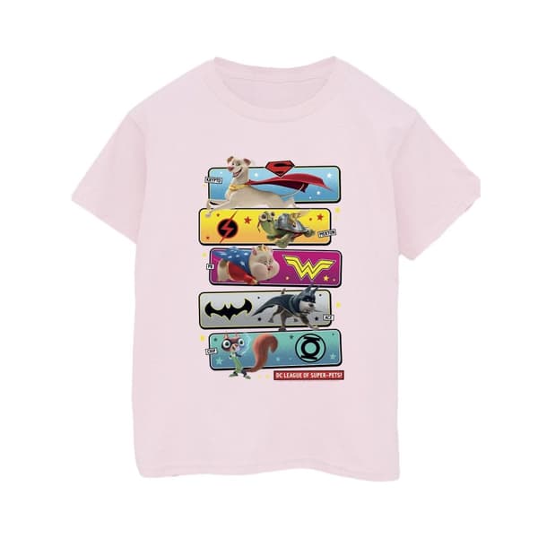 DC Comics Mens DC League Of Super-Pets Character Pose T-Shirt