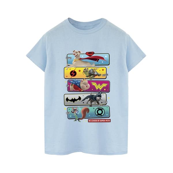 DC Comics Mens DC League Of Super-Pets Character Pose T-Shirt