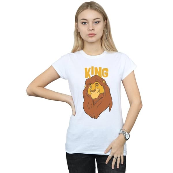 Disney Dam/Tjej Lejonkungen Mufasa King T-shirt i bomull