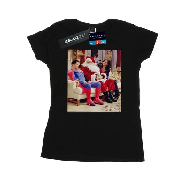 Friends Womens/Ladies Couch Santa Cotton T-Shirt