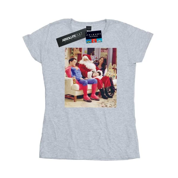 Friends Womens/Ladies Couch Santa Cotton T-Shirt