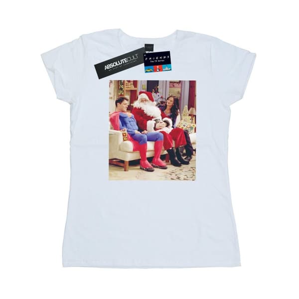 Friends Womens/Ladies Couch Santa Cotton T-Shirt