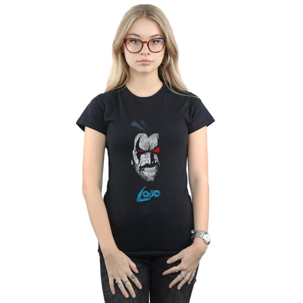 DC Comics Dam/Tjej - Lobo Face - T-shirt i bomull