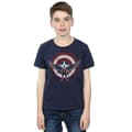 Miniatyrbild 2 av 3: Marvel Pojkar - Falcon And The Winter Soldier Captain America Shield Pose T-shirt