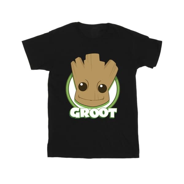 Guardians Of The Galaxy Bomulls-T-shirt med Groot-märke för flickor