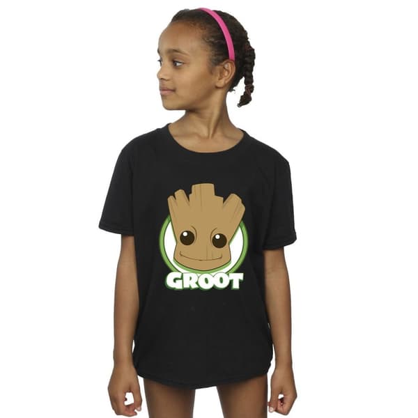 Guardians Of The Galaxy Bomulls-T-shirt med Groot-märke för flickor