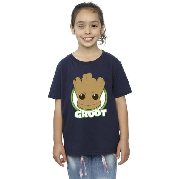 Guardians Of The Galaxy Bomulls-T-shirt med Groot-märke för flickor