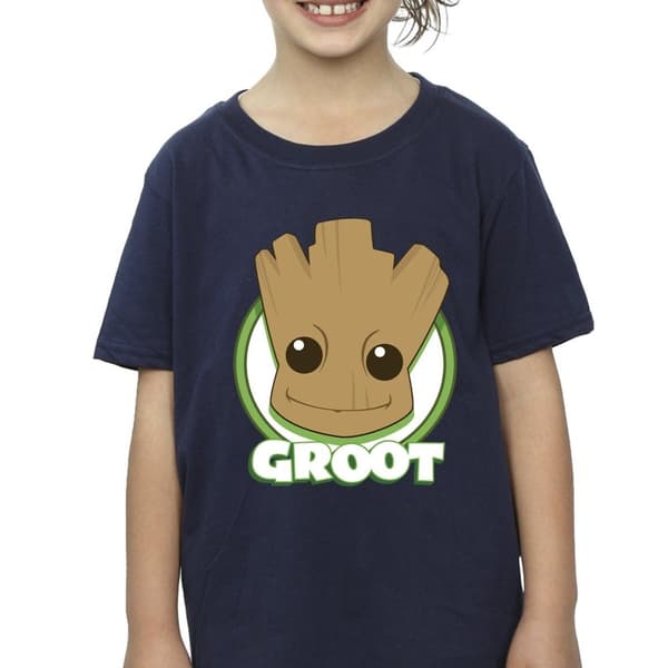 Guardians Of The Galaxy Bomulls-T-shirt med Groot-märke för flickor
