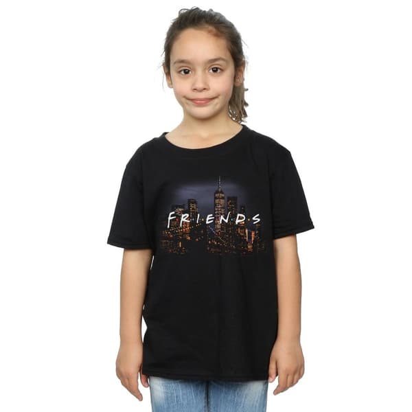 Friends Girls Logo Skyline Cotton T-Shirt