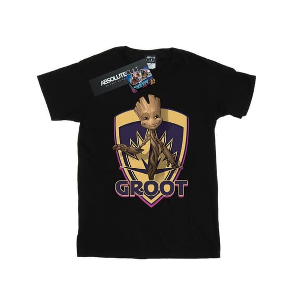 Marvel Guardians Of The Galaxy Groot Badge bomulls-T-shirt för flickor
