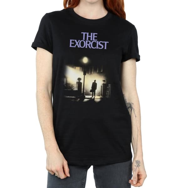 The Exorcist Dam/Tjej - Boyfriend-T-shirt i bomull med klassisk affisch