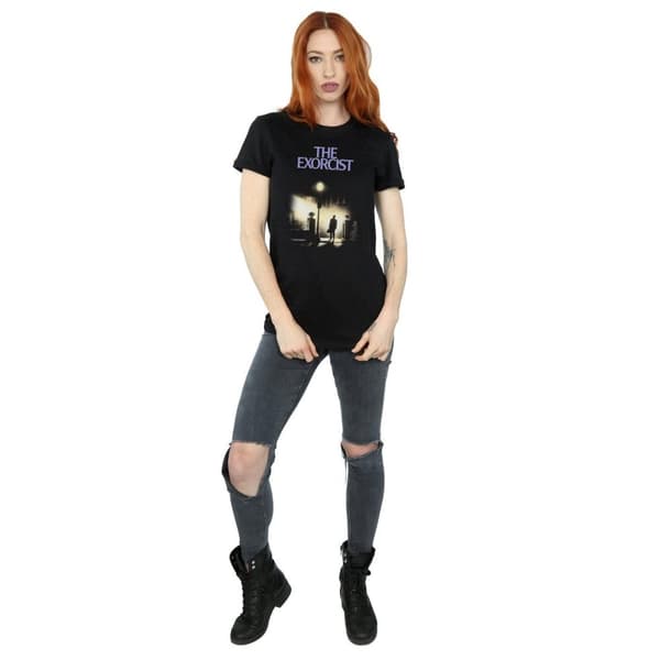 The Exorcist Dam/Tjej - Boyfriend-T-shirt i bomull med klassisk affisch