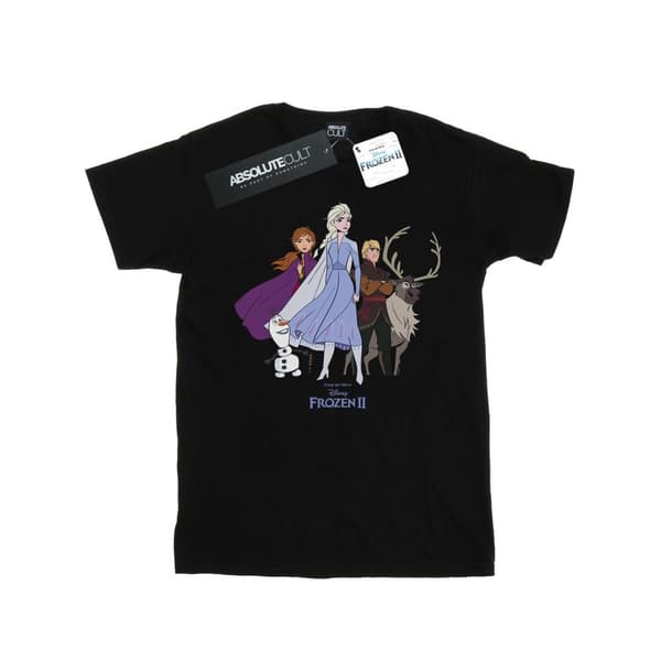 Disney Dam/Lady Frozen 2 Group Boyfriend T-shirt i bomull