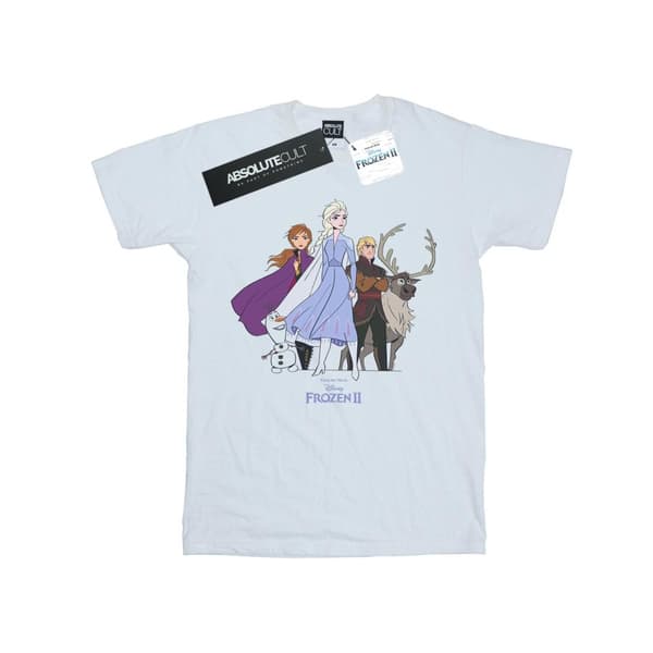 Disney Dam/Lady Frozen 2 Group Boyfriend T-shirt i bomull