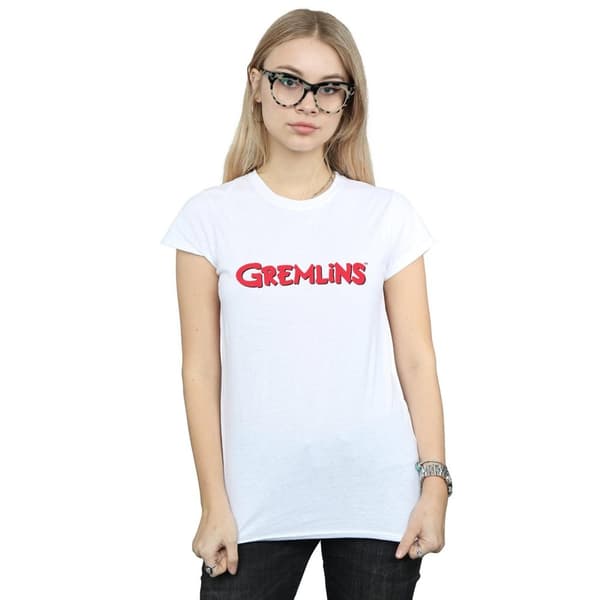 Gremlins Womens/Ladies Text Logo Cotton T-Shirt