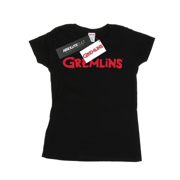 Gremlins Womens/Ladies Text Logo Cotton T-Shirt