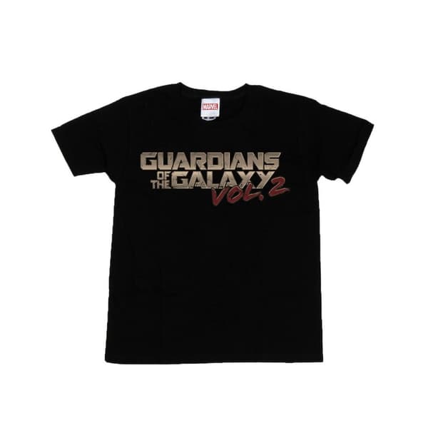 Marvel Boys Guardians Of The Galaxy Retro Logo T-Shirt Black 12-13 Years