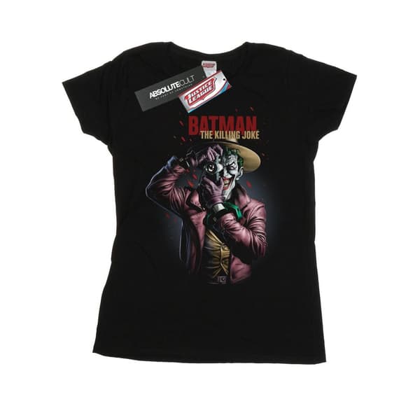 DC Comics Womens/Ladies Batman The Killing Joke Cotton T-Shirt Black XL