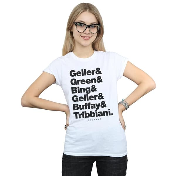 Friends Womens/Ladies Surnames Text Cotton T-Shirt