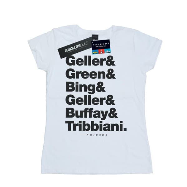 Friends Womens/Ladies Surnames Text Cotton T-Shirt