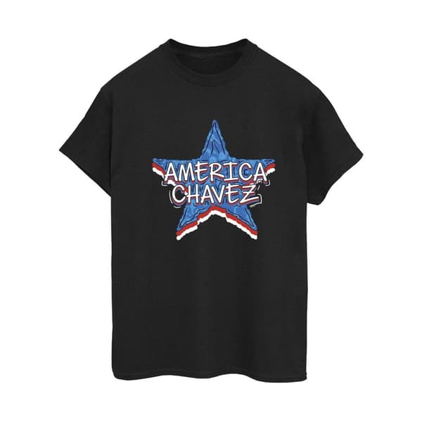 Marvel Womens/Ladies Doctor Strange America Chavez Cotton Boyfriend T-Shirt