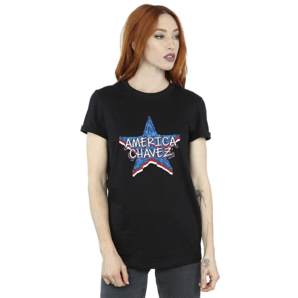 Marvel Womens/Ladies Doctor Strange America Chavez Cotton Boyfriend T-Shirt