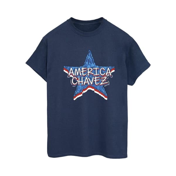 Marvel Womens/Ladies Doctor Strange America Chavez Cotton Boyfriend T-Shirt