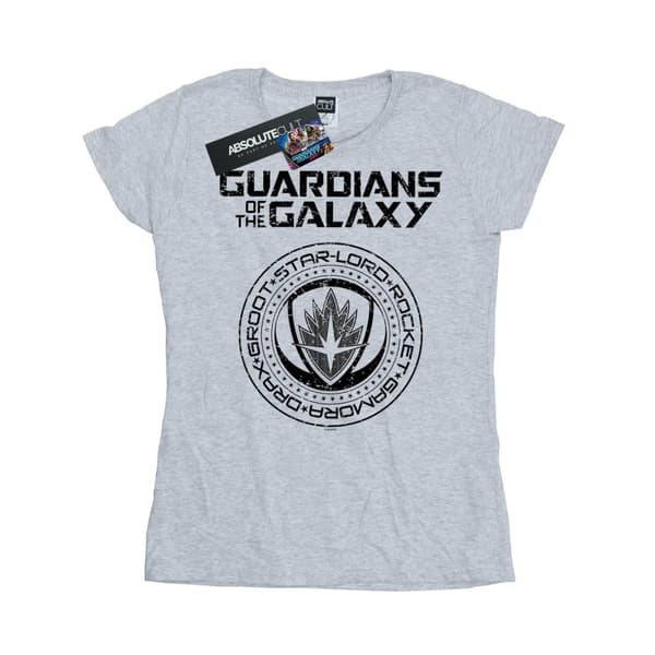 Marvel Dam/Tjej Guardians Of The Galaxy Vol. 2 Distressed Seal Bomulls-T-shirt
