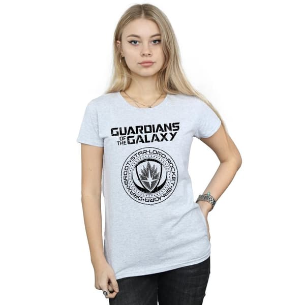 Marvel Dam/Tjej Guardians Of The Galaxy Vol. 2 Distressed Seal Bomulls-T-shirt