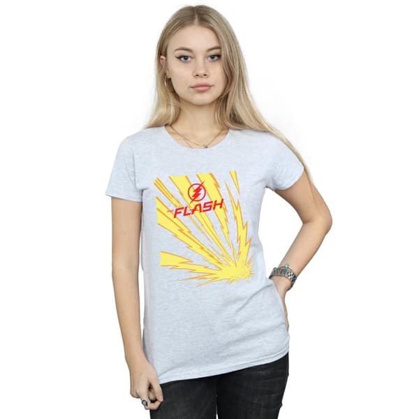 DC Comics Dam/Tjej The Flash Lightning Bolts T-shirt i bomull