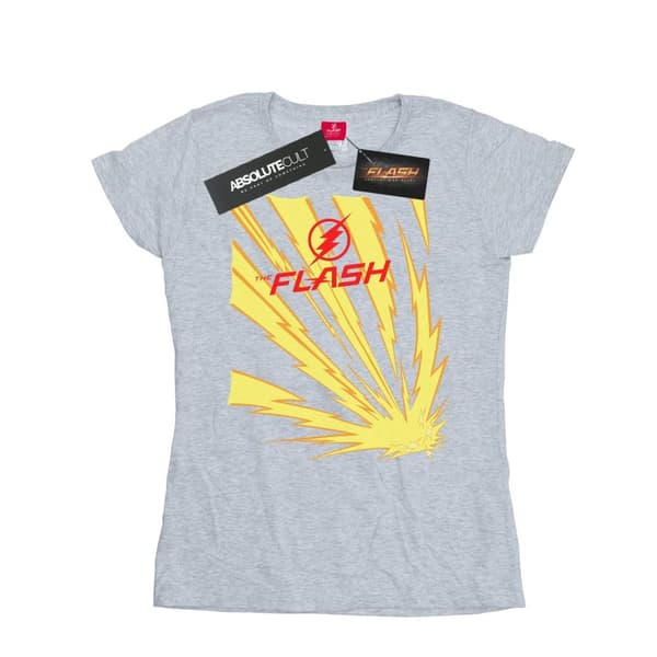 DC Comics Dam/Tjej The Flash Lightning Bolts T-shirt i bomull