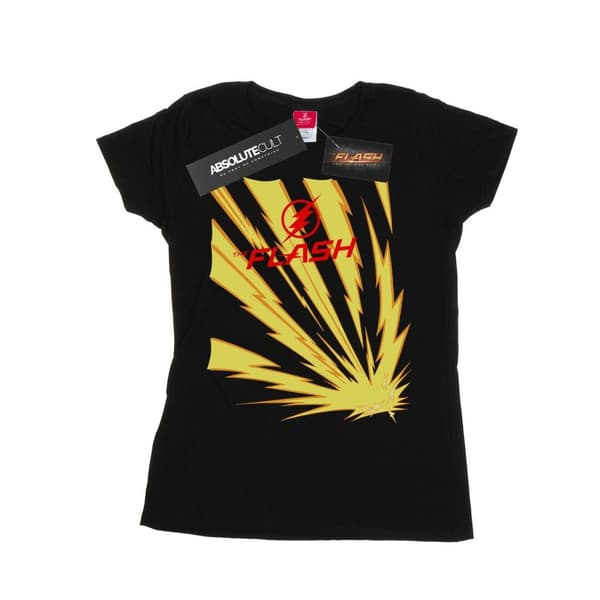 DC Comics Dam/Tjej The Flash Lightning Bolts T-shirt i bomull