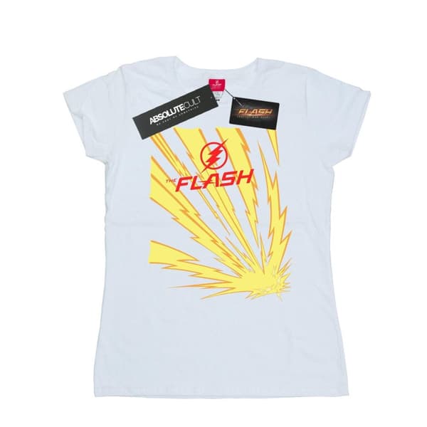DC Comics Dam/Tjej The Flash Lightning Bolts T-shirt i bomull