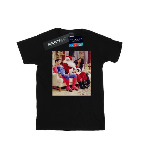 Friends Womens/Ladies Couch Santa Cotton Boyfriend T-Shirt