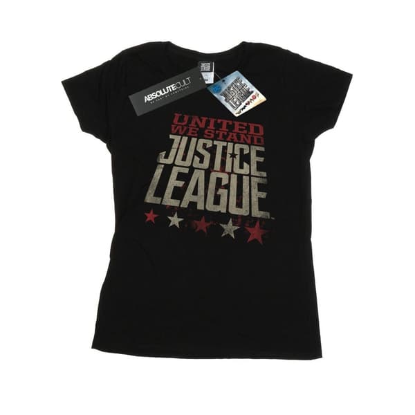 DC Comics Womens/Ladies Justice League Movie United We Stand Cotton T-Shirt