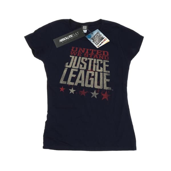 DC Comics Womens/Ladies Justice League Movie United We Stand Cotton T-Shirt