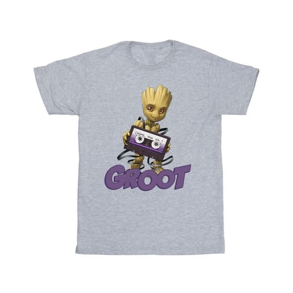 Guardians Of The Galaxy Girls Groot Casette Cotton T-Shirt
